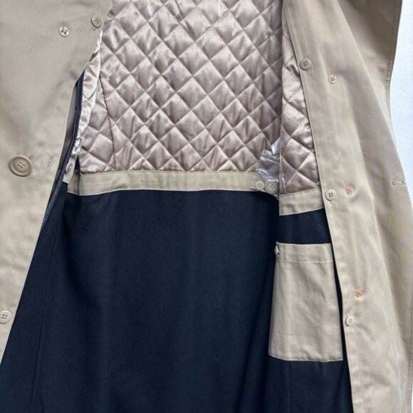 NWT Pendleton Double Breasted Trench Coat Cream Tan 10 Women's Lined Longline - Picture 8 of 9